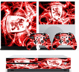 MIDDLESBROUGH  XBOX ONE S (SLIM) *TEXTURED VINYL ! * PROTECTIVE SKIN DECAL WRAP