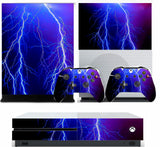 LIGHTNING XBOX ONE S (SLIM) *TEXTURED VINYL ! * PROTECTIVE SKIN DECAL WRAP