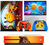 EMOJI MOVIE XBOX ONE S (SLIM) *TEXTURED VINYL ! * PROTECTIVE SKIN DECAL WRAP