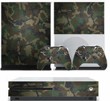GREEN CAMO XBOX ONE S (SLIM) *TEXTURED VINYL ! * PROTECTIVE SKIN DECAL WRAP
