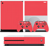 RED CARBON EFFECT XBOX ONE S (SLIM) *TEXTURED VINYL ! * PROTECTIVE SKIN DECAL WRAP