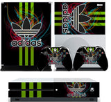 ADIDAS GREEN STRIPE XBOX ONE S (SLIM) *TEXTURED VINYL ! * PROTECTIVE SKIN DECAL WRAP