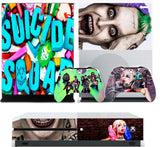 SUICIDE SQUAD XBOX ONE S (SLIM) *TEXTURED VINYL ! * PROTECTIVE SKIN DECAL WRAP