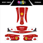 MK20 FERRARI FULL KART STICKER KIT