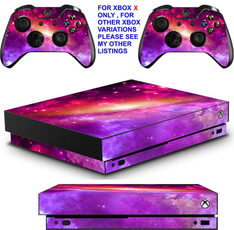 SPACE 6 XBOX ONE X *TEXTURED VINYL ! * PROTECTIVE SKINS DECALS STICKERS