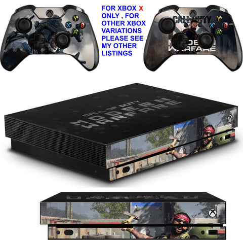 CALL OF DUTY MODERN WARFARE XBOX ONE X *TEXTURED VINYL ! * PROTECTIVE SKINS DECALS STICKERS