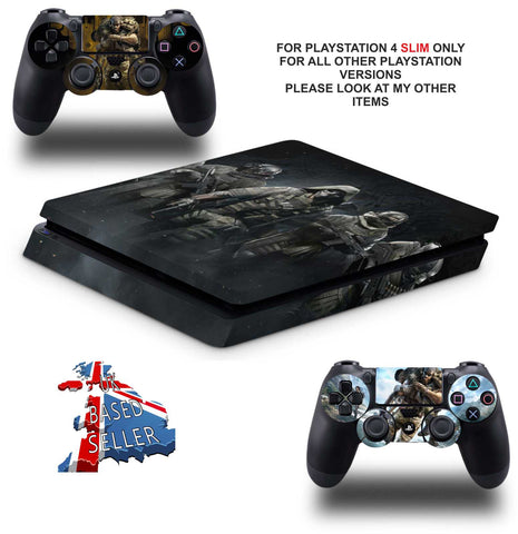 GHOST RECON BREAKPOINT PS4 SLIM *TEXTURED VINYL ! *PROTECTIVE SKINS DECALS WRAP