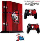 AFC BOURNEMOUTH PS4 *TEXTURED VINYL ! * PROTECTIVE SKINS DECAL WRAP STICKERS