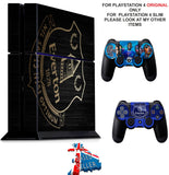 EVERTON PS4 *TEXTURED VINYL ! * PROTECTIVE SKINS DECAL WRAP STICKERS