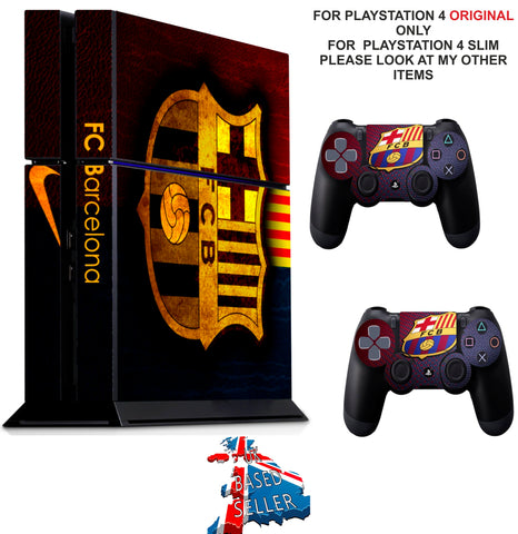 BARCELONA PS4 *TEXTURED VINYL ! * PROTECTIVE SKINS DECAL WRAP STICKERS