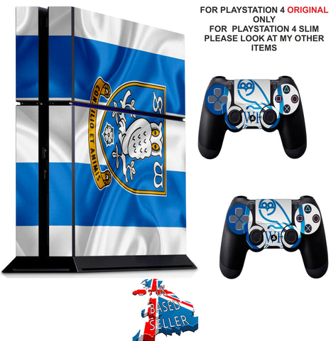 SHEFFIELD WEDNESDAY PS4 *TEXTURED VINYL ! * PROTECTIVE SKINS DECAL WRAP STICKERS