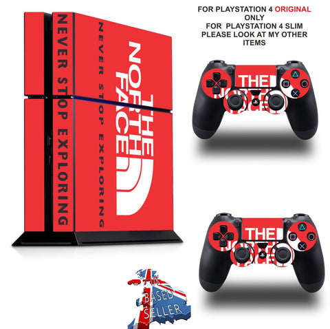 NORTH FACE PS4 *TEXTURED VINYL ! * PROTECTIVE SKINS DECAL WRAP STICKERS