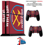 WEST HAM PS4 *TEXTURED VINYL ! * PROTECTIVE SKINS DECAL WRAP STICKERS
