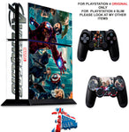 AVENGERS PS4 *TEXTURED VINYL ! * PROTECTIVE SKINS DECAL WRAP STICKERS