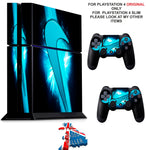 NIKE TICK BLUE PS4 *TEXTURED VINYL ! * PROTECTIVE SKINS DECAL WRAP STICKERS