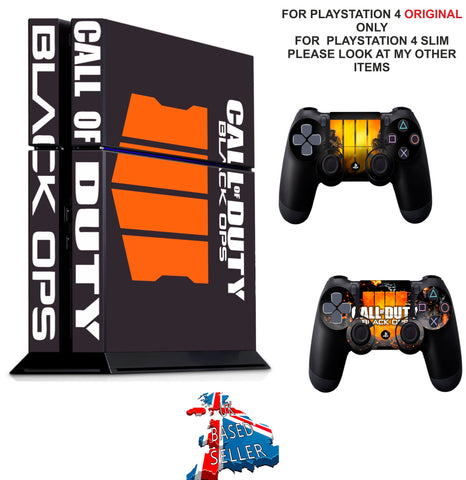 CALL OF DUTY BLACK OPS 4 PS4 *TEXTURED VINYL ! * PROTECTIVE SKINS DECAL WRAP STICKERS