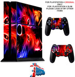 WOLF PS4 *TEXTURED VINYL ! * PROTECTIVE SKINS DECAL WRAP STICKERS