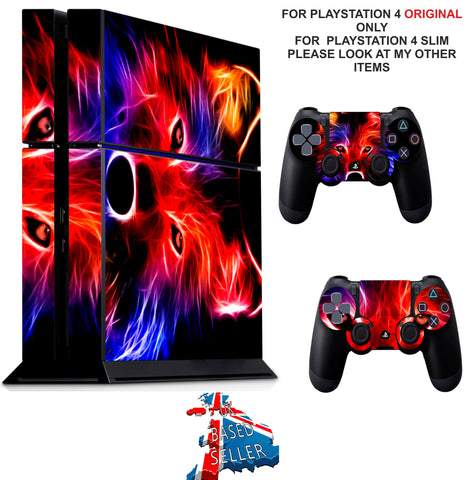 WOLF PS4 *TEXTURED VINYL ! * PROTECTIVE SKINS DECAL WRAP STICKERS