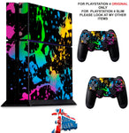 PAINT SPLAT PS4 *TEXTURED VINYL ! * PROTECTIVE SKINS DECAL WRAP STICKERS