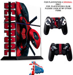DEADPOOL 2 PS4 *TEXTURED VINYL ! * PROTECTIVE SKINS DECAL WRAP STICKERS