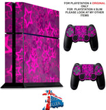 STARS PS4 *TEXTURED VINYL ! * PROTECTIVE SKINS DECAL WRAP STICKERS