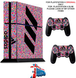 ADIDAS GLOW PS4 *TEXTURED VINYL ! * PROTECTIVE SKINS DECAL WRAP STICKERS