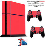 RED CARBON EFFECT PS4 *TEXTURED VINYL ! * PROTECTIVE SKINS DECAL WRAP STICKERS