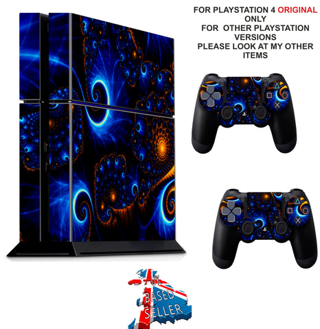 SWIRLS PS4 *TEXTURED VINYL ! * PROTECTIVE SKINS DECAL WRAP STICKERS