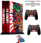 MARVEL PS4 *TEXTURED VINYL ! * PROTECTIVE SKINS DECAL WRAP STICKERS