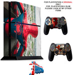 SPIDERMAN PS4 *TEXTURED VINYL ! * PROTECTIVE SKINS DECAL WRAP STICKERS