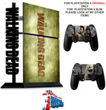 WALKING DEAD PS4 *TEXTURED VINYL ! * PROTECTIVE SKINS DECAL WRAP STICKERS