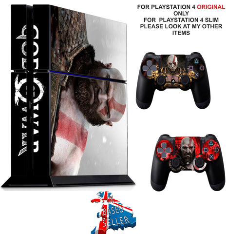 GOD OF WAR PS4 *TEXTURED VINYL ! * PROTECTIVE SKINS DECAL WRAP STICKERS