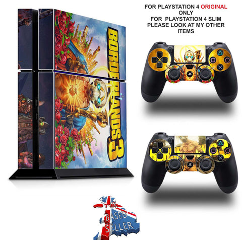 BORDERLANDS 3 PS4 *TEXTURED VINYL ! * PROTECTIVE SKINS DECAL WRAP STICKERS