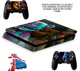 5 NIGHTS AT FREDDY'S PS4 SLIM *TEXTURED VINYL ! *PROTECTIVE SKINS DECALS WRAP