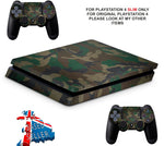 GREEN CAMO PS4 SLIM *TEXTURED VINYL ! *PROTECTIVE SKINS DECALS WRAP