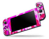 PINK CAMO NINTENDO SWITCH **TEXTURED VINYL ! *  SKINS DECALS WRAP