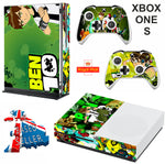 BEN 10 XBOX ONE S (SLIM) *TEXTURED VINYL ! * PROTECTIVE SKIN DECAL WRAP