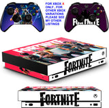 FORTNITE SEASON 5 XBOX ONE X *TEXTURED VINYL ! * PROTECTIVE SKINS DECALS STICKERS