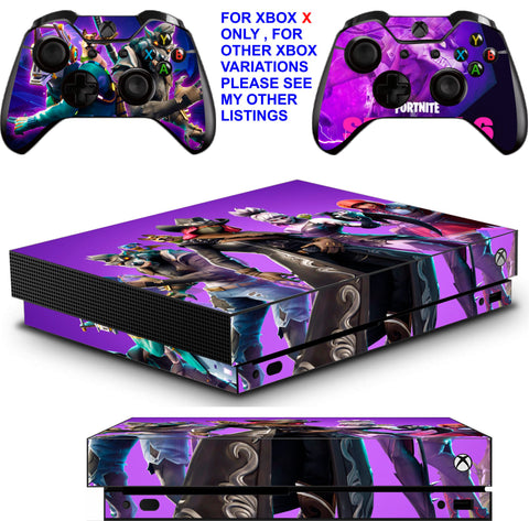 FORTNITE SEASON 6 XBOX ONE X *TEXTURED VINYL ! * PROTECTIVE SKINS DECALS STICKERS