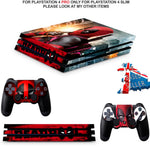 DEADPOOL PS4 PRO SKINS DECALS (PS4 PRO VERSION) TEXTURED VINYL