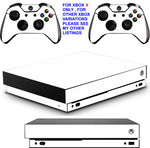 WHITE EDITION XBOX ONE X *TEXTURED VINYL ! * PROTECTIVE SKINS DECALS STICKERS