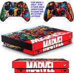 MARVEL XBOX ONE X *TEXTURED VINYL ! * PROTECTIVE SKINS DECALS STICKERS