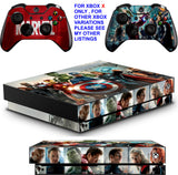 AVENGERS XBOX ONE X *TEXTURED VINYL ! * PROTECTIVE SKINS DECALS STICKERS