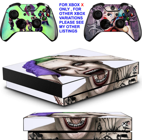 SUICIDE SQUAD XBOX ONE X *TEXTURED VINYL ! * PROTECTIVE SKINS DECALS STICKERS