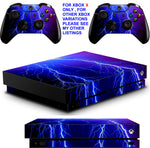 LIGHTNING XBOX ONE X *TEXTURED VINYL ! * PROTECTIVE SKINS DECALS STICKERS