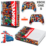 MARVEL XBOX ONE S (SLIM) *TEXTURED VINYL ! * PROTECTIVE SKIN DECAL WRAP