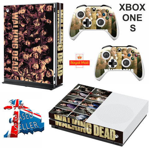 WALKING DEAD 2 XBOX ONE S (SLIM) *TEXTURED VINYL ! * PROTECTIVE SKIN DECAL WRAP