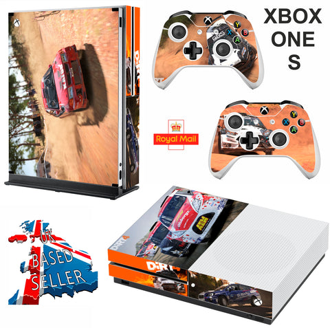 DIRT 4 XBOX ONE S (SLIM) *TEXTURED VINYL ! * PROTECTIVE SKIN DECAL WRAP
