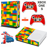 LEGO XBOX ONE S (SLIM) *TEXTURED VINYL ! * PROTECTIVE SKIN DECAL WRAP