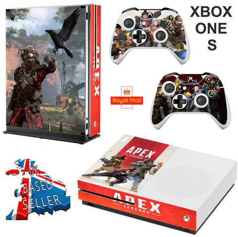 APEX LEGENDS XBOX ONE S (SLIM) *TEXTURED VINYL ! * PROTECTIVE SKIN DECAL WRAP